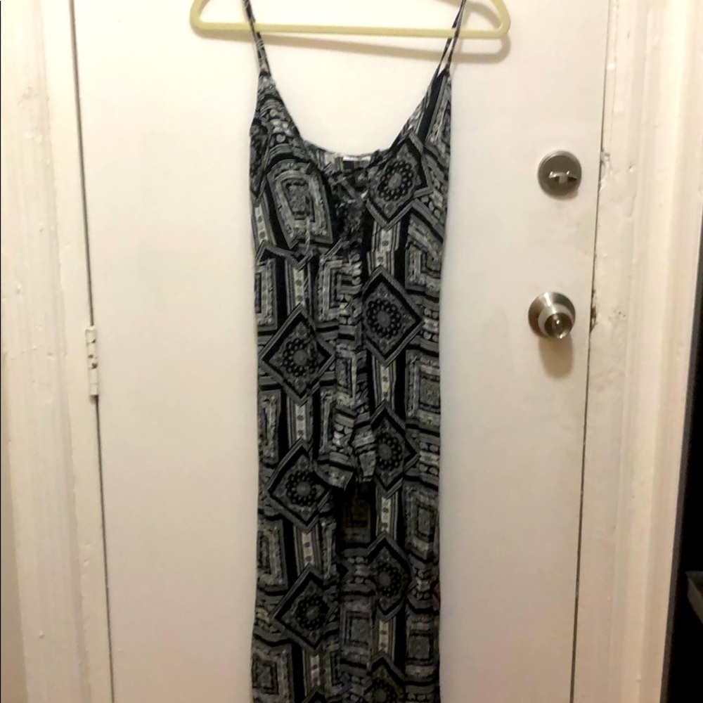 Maxi dress with romper